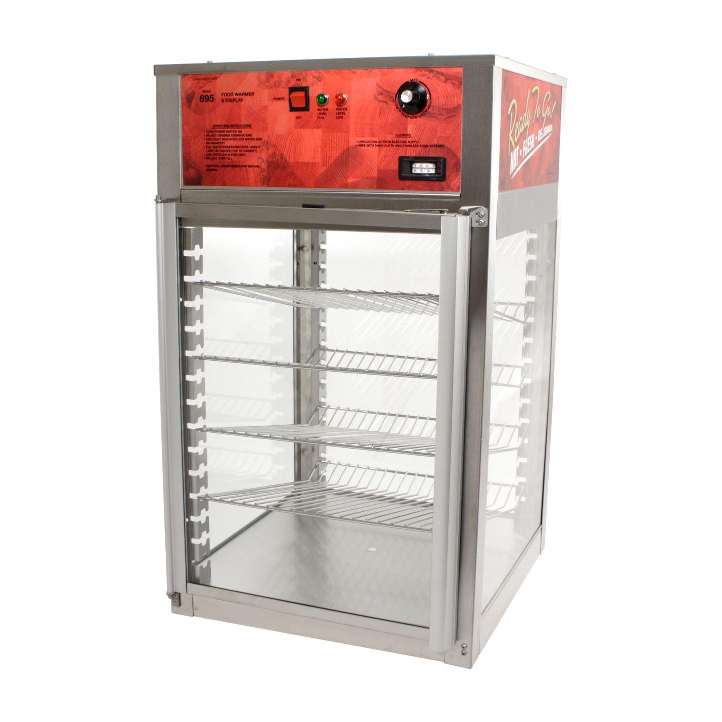 Food Warmer / Merchandising Cabinet - Wisco Model 695D-S