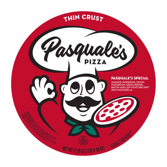 Pasquale's Fundraiser Pizzas on Thin Crusts