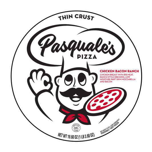 Pasquale's Fundraiser Chicken Pizzas on Thin Crusts