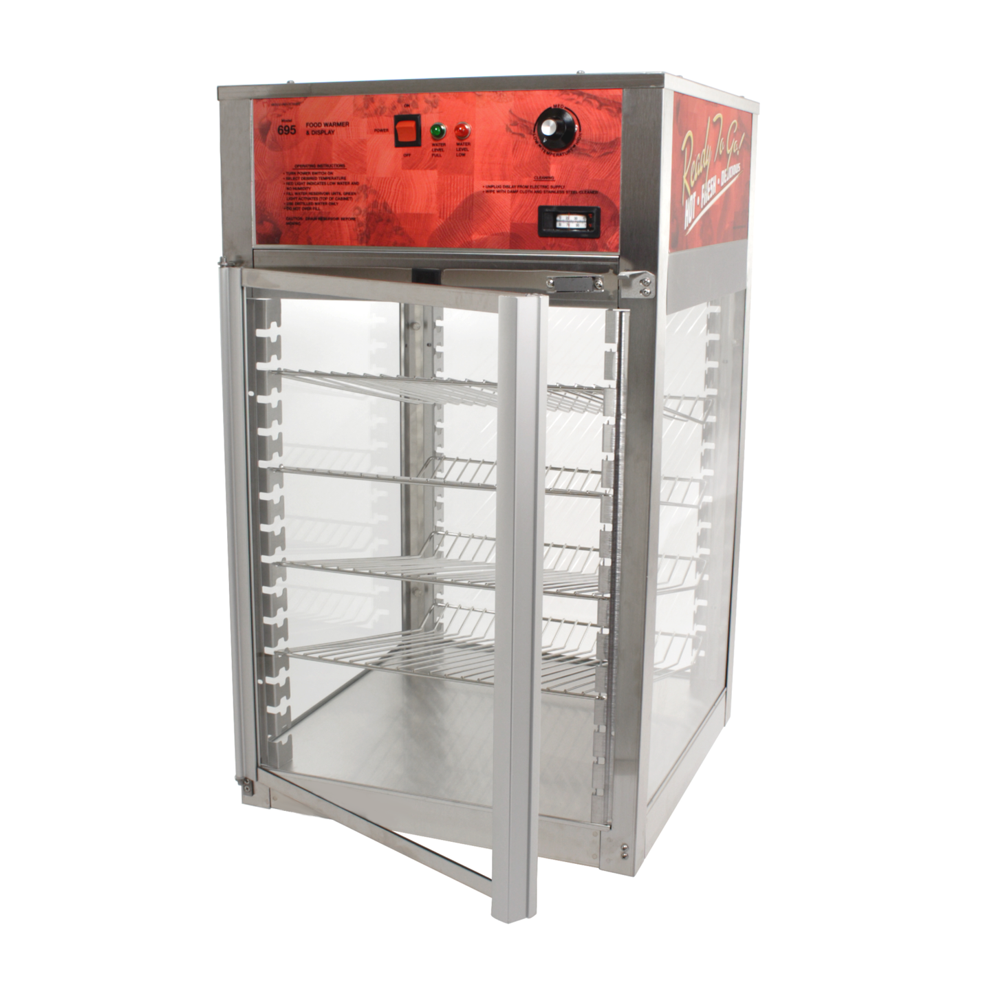 Food Warmer / Merchandising Cabinet - Wisco Model 695D-S